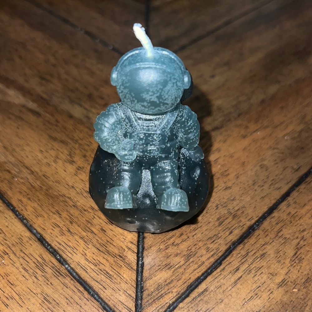 Handcrafted astronaut candle